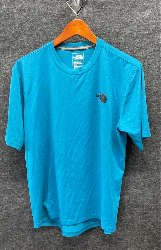 The North Face Men's Blue Active Fit Polyester Graphic Back T-Shirt Size M