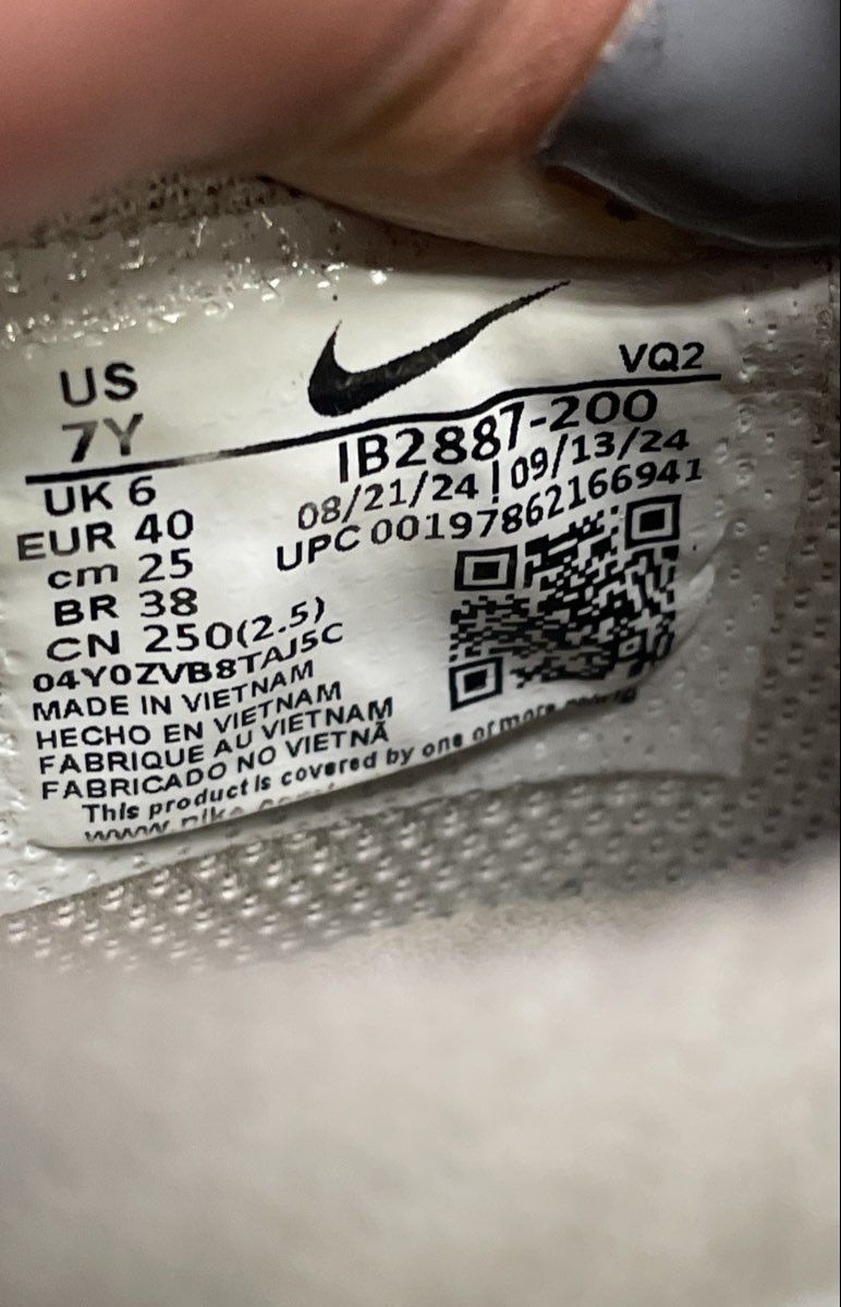 Nike Dunk Low GS Taupe Grey Summit White Sneakers Size 6.5Y