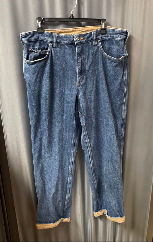 Duluth Trading Men's Blue Ballroom Jeans Relaxed Fit 100% Cotton Sz 36x30