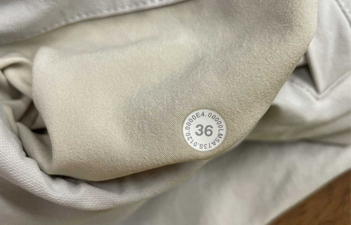 Lululemon Men's Commission Chino Pants Light Gray Warpstreme Sz 36