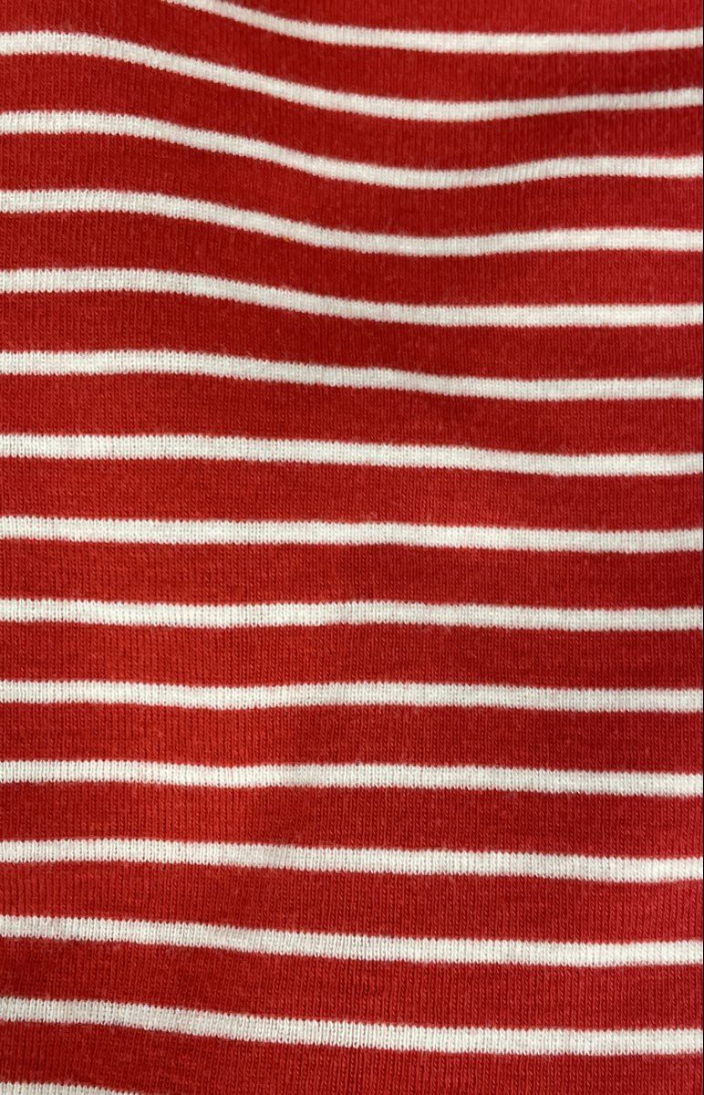 Lauren Jeans Co Ralph Lauren Women's Red Striped Boatneck Top Sz XS