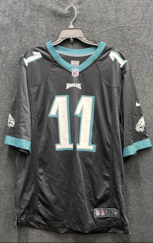 Nike Men's Black Philadelphia Eagles Carson Wentz #11 Football Jersey XL