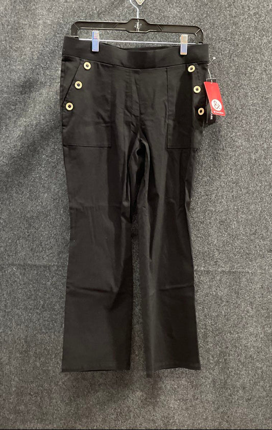 89th & Madison Women's Black NWT Kick Flare Sailor Pants Size M