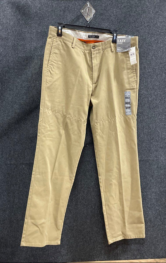 Dockers NWT Men's Easy Khaki D1 Slim Fit Flat Front Chinos Pants Tan 36x32