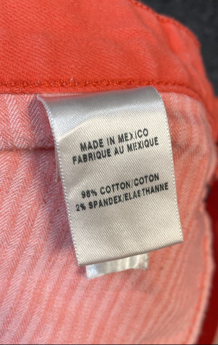 Lucky Brand Women's Coral Pink Denim Cutoff Shorts Frayed Hem Sz 4 27