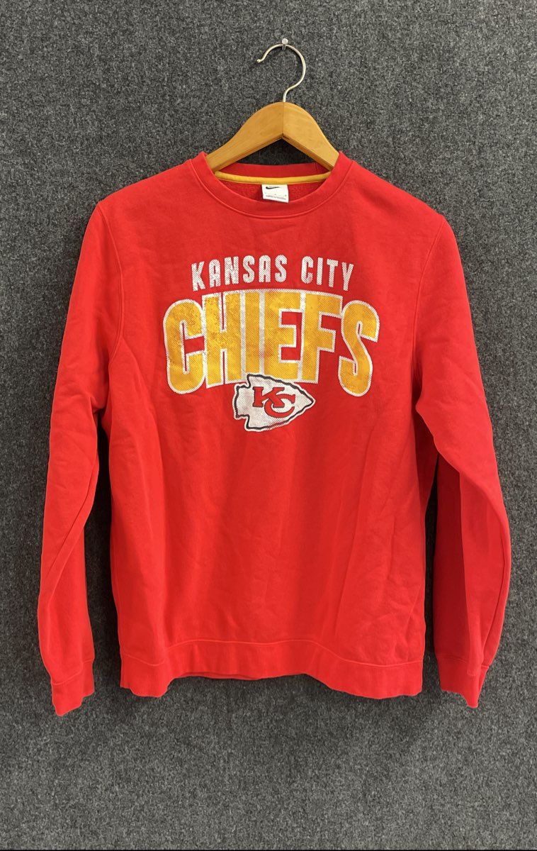 Men's Size L Red Gold Nike x NFL Kansas City Chiefs Longsleeve Shirt