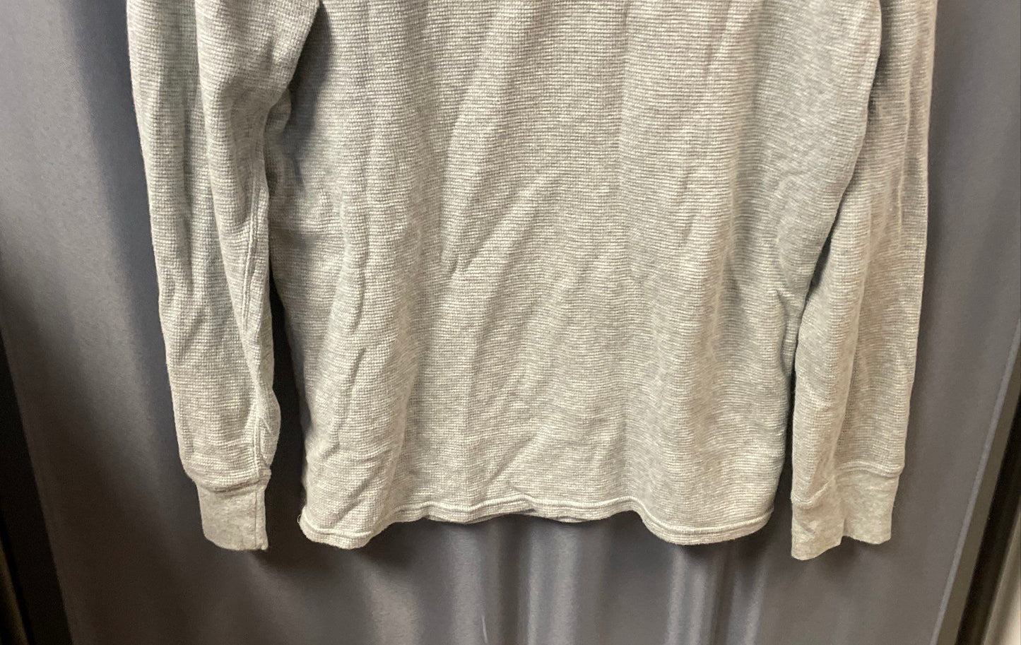 Polo Ralph Lauren Men's Gray Waffle Knit Thermal Long Sleeve Shirt Sz XL