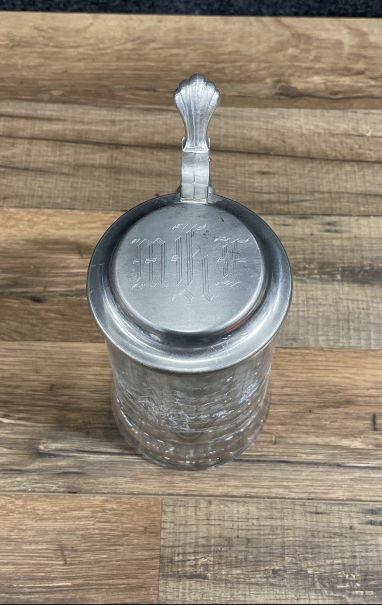 Domex Golf Etched Glass Beer Stien