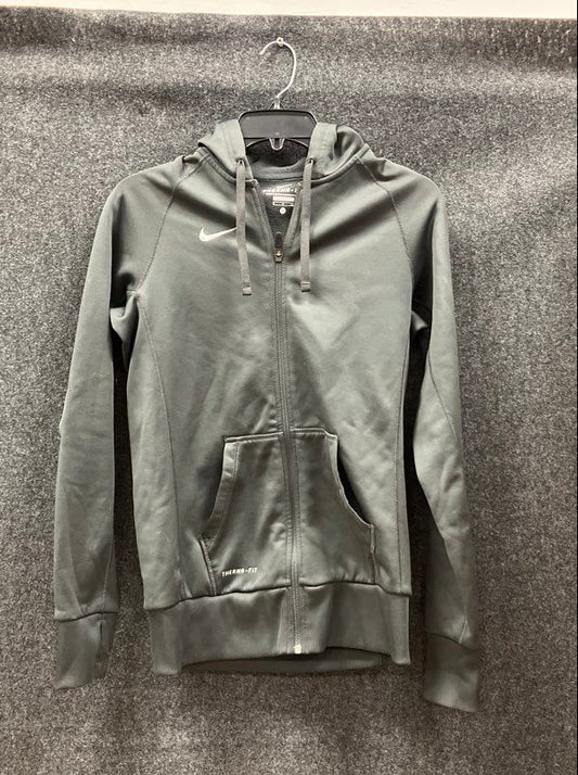 Nike Women's Therma-Fit Full Zip Hoodie Jacket Black Thumbhole Sz S