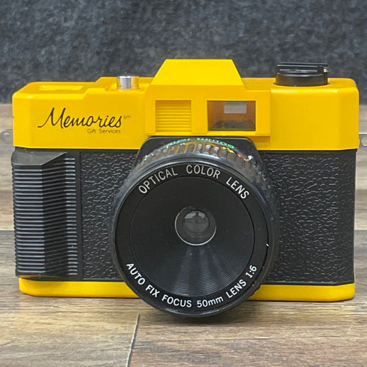 Vintage Memories 35mm SLR-Style Film Camera 50mm f/6 Lens Yellow