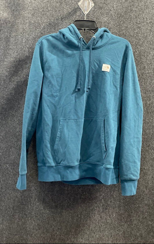 The North Face Men's Teal Blue Circular Design Pullover Hoodie Sz M
