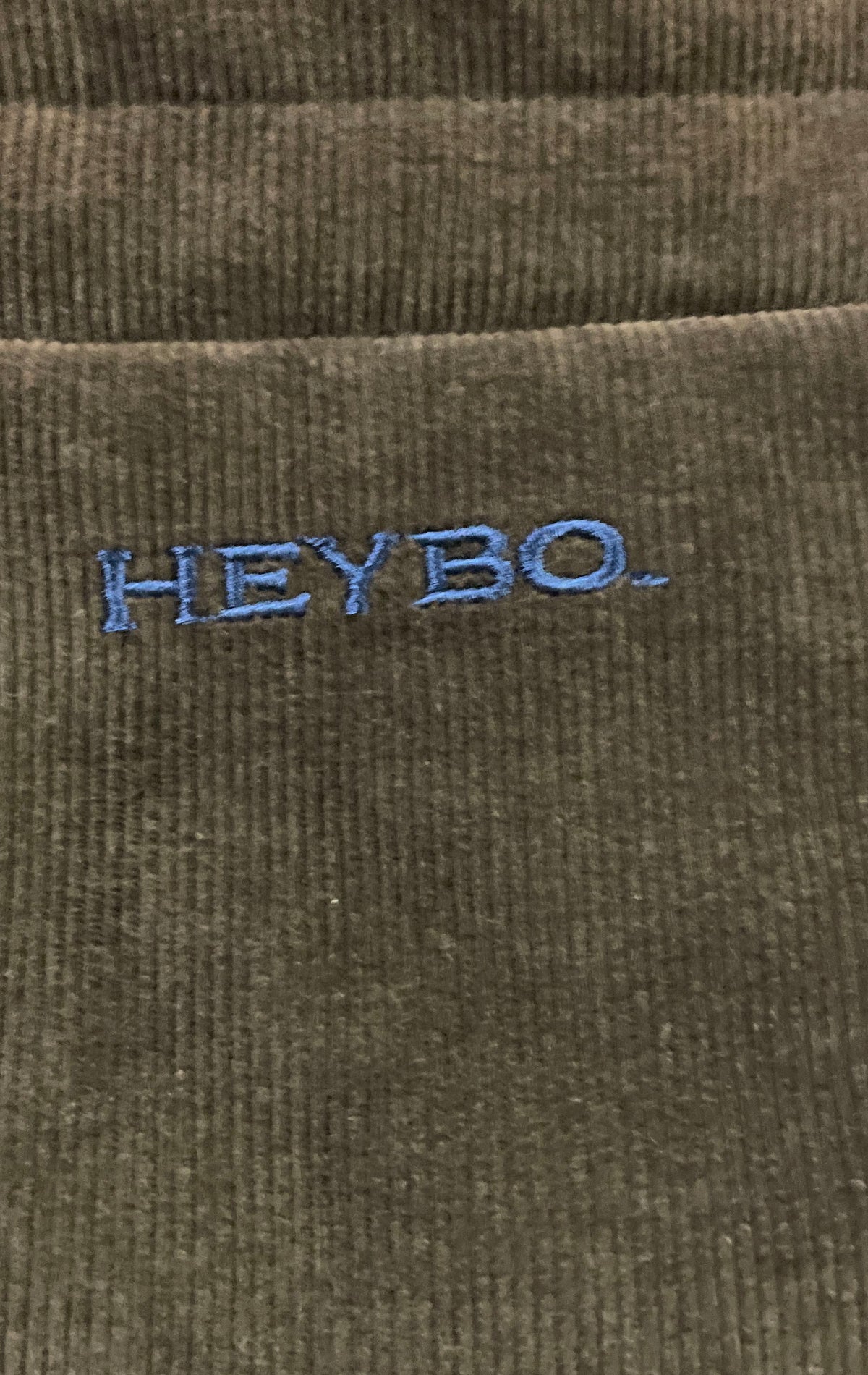 Heybo Outdoors Men's Blue Brown Quilted Corduroy Yoke Vest Sz S NWT