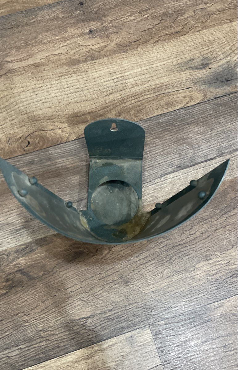 Kokopelli Southwestern Metal Votive Candle Holder Wall Sconce Green Vintage