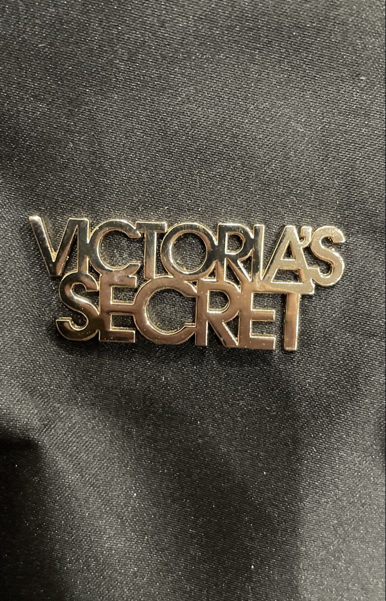 Victoria's Secret Black Purple Glitter Metallic Trim Fabric Satchel Handbag