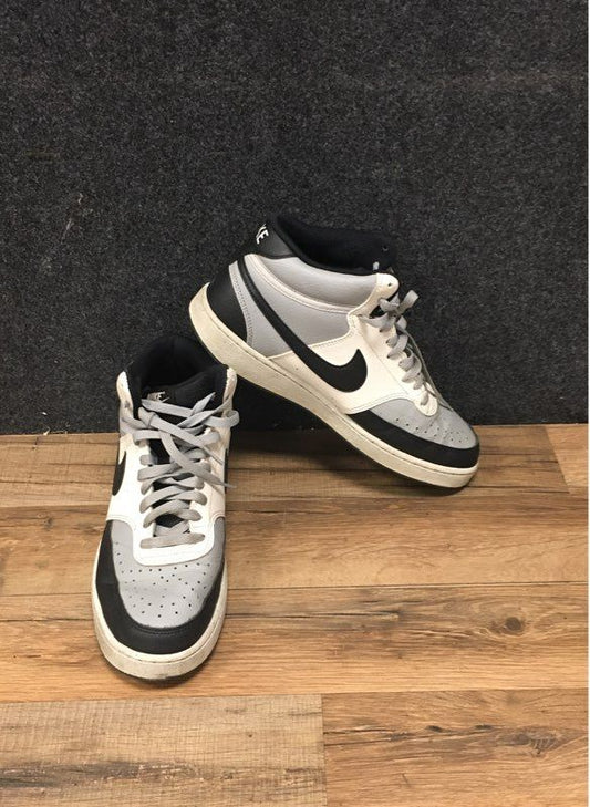 Nike Court Vision Mid Next Nature Black White Wolf Grey Men's Shoes Size 9.5