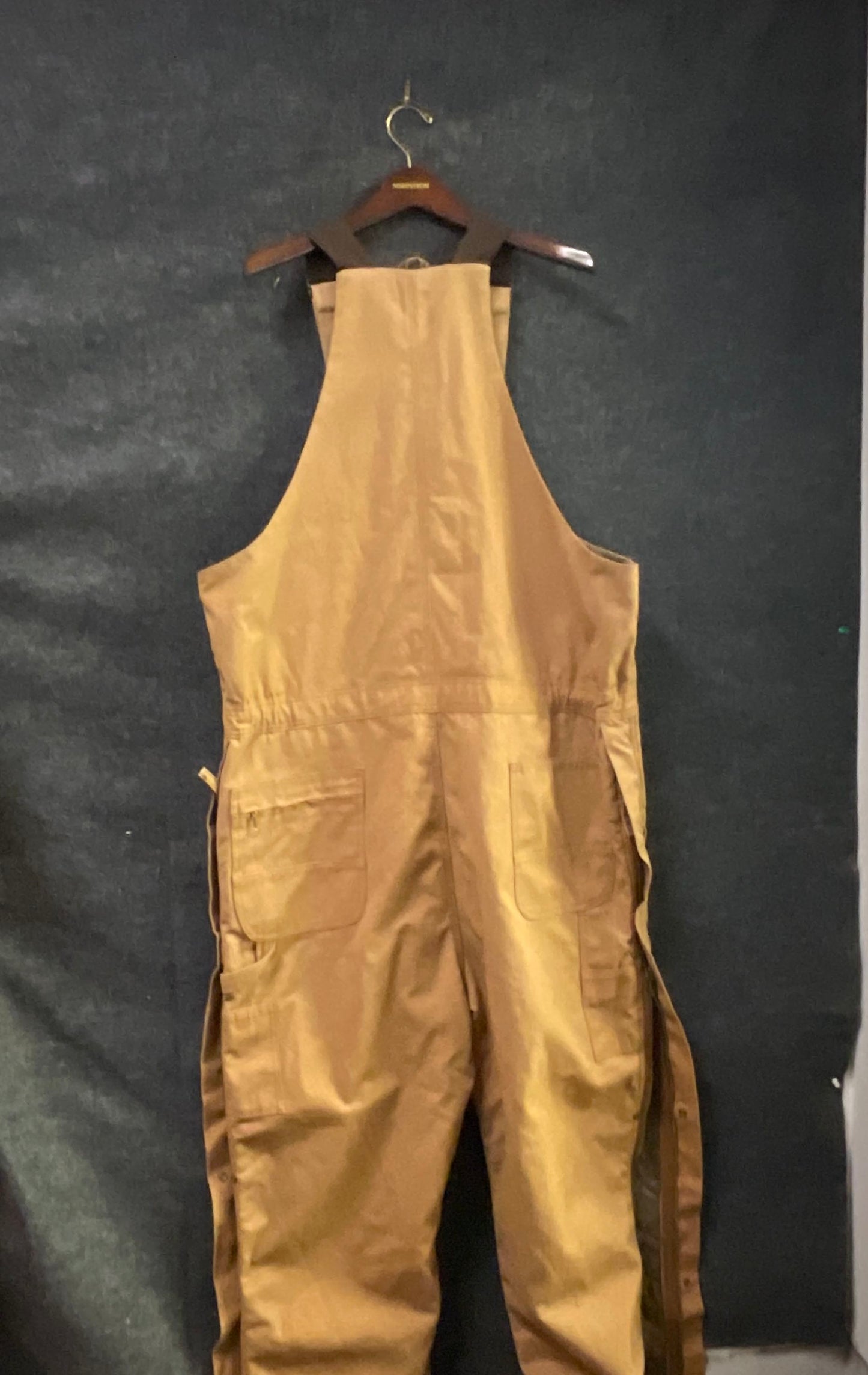 C.E. Schmidt Men's Tan Insulated Quilted Duck Canvas Bib Coveralls Sz XLT