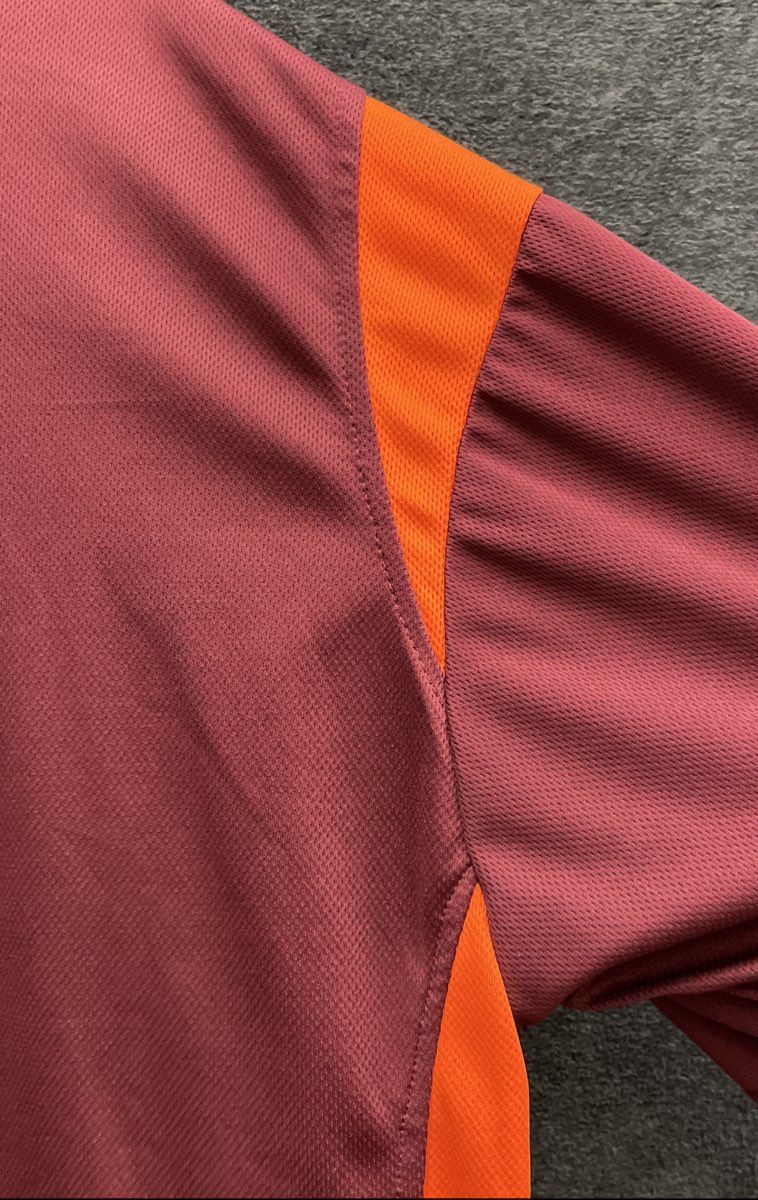 J. America Men's Virginia Tech VT Maroon Orange Athletic Polo Shirt NWT Sz XL