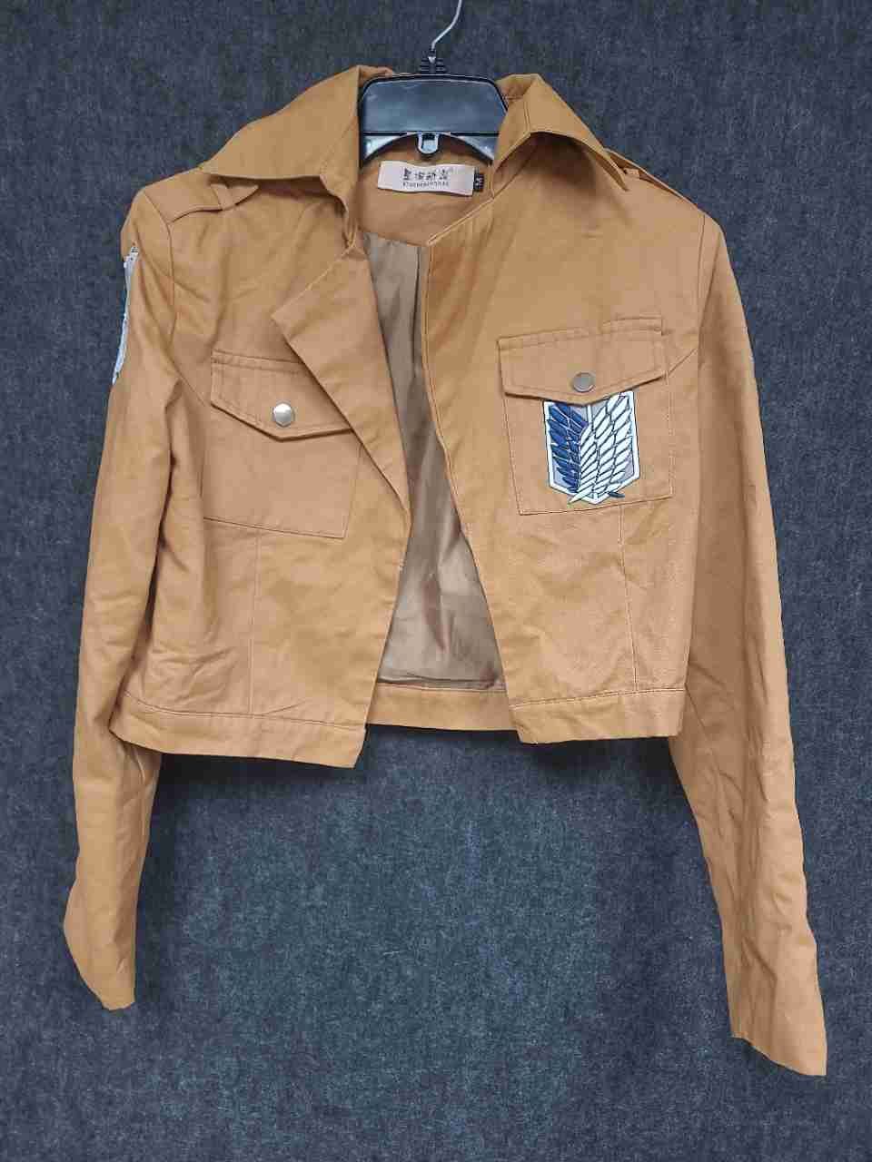 Xinghedongman Attack on Titan Scout Regiment Cosplay Jacket Tan M