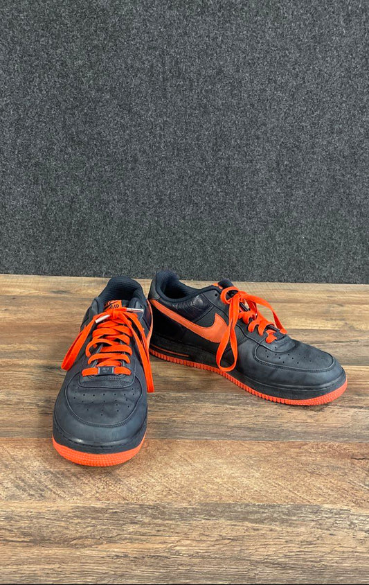 Nike Air Force 1 Low Dark Obsidian Team Orange 2008 Men's Size 10.5