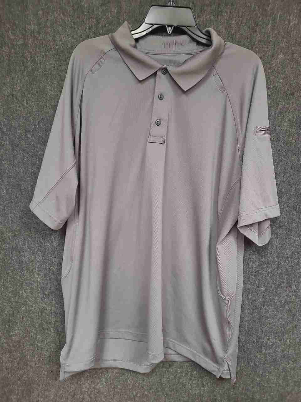 5.11 Tactical Men's Gray Performance Short Sleeve Polo Shirt Sz 2XL