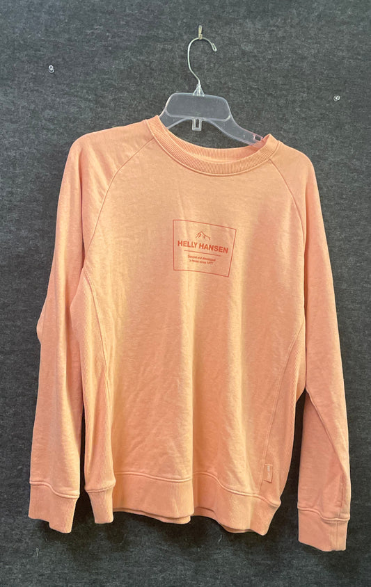 Helly Hansen Women's Peach Raglan Graphic Crewneck Pullover Sweatshirt Size L