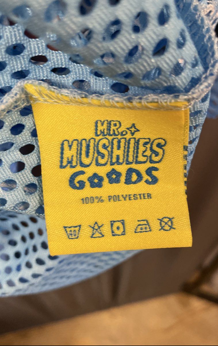 Mr Mushies Goods Light Blue #10 Legend Mesh Baseball Jersey Sz M