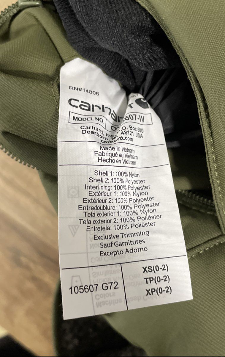 Carhartt Women's Montana Sherpa-Lined Green Insulated Vest 105607 Sz XS