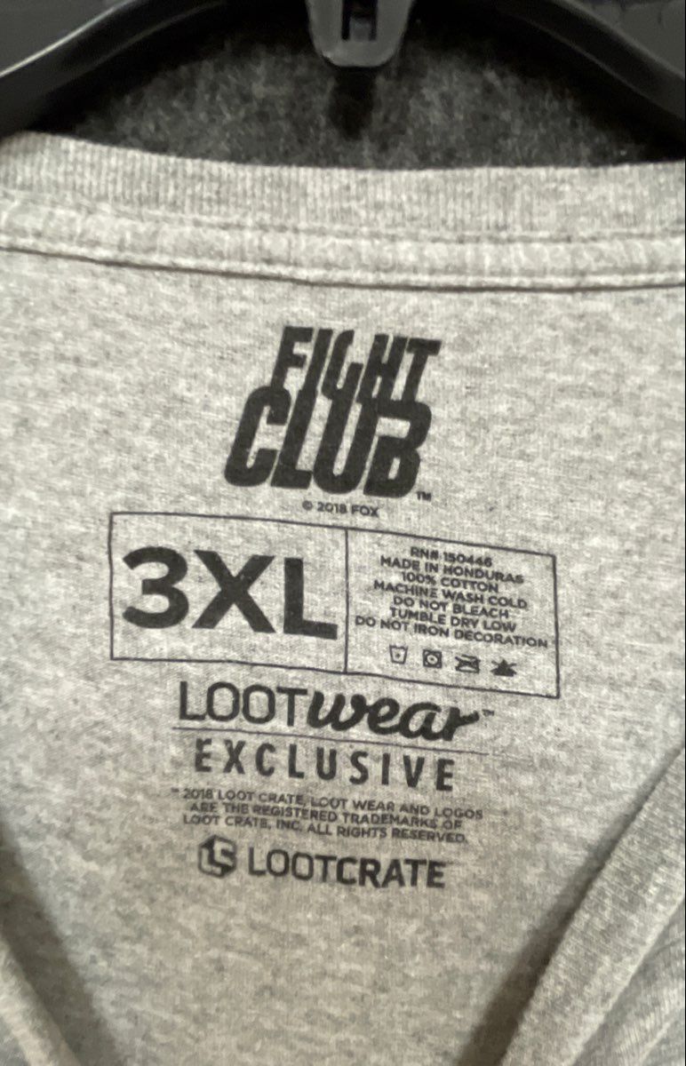 Fight Club Project Mayhem Paper Street Soap Co Loot Crate Exclusive Sz 3XL