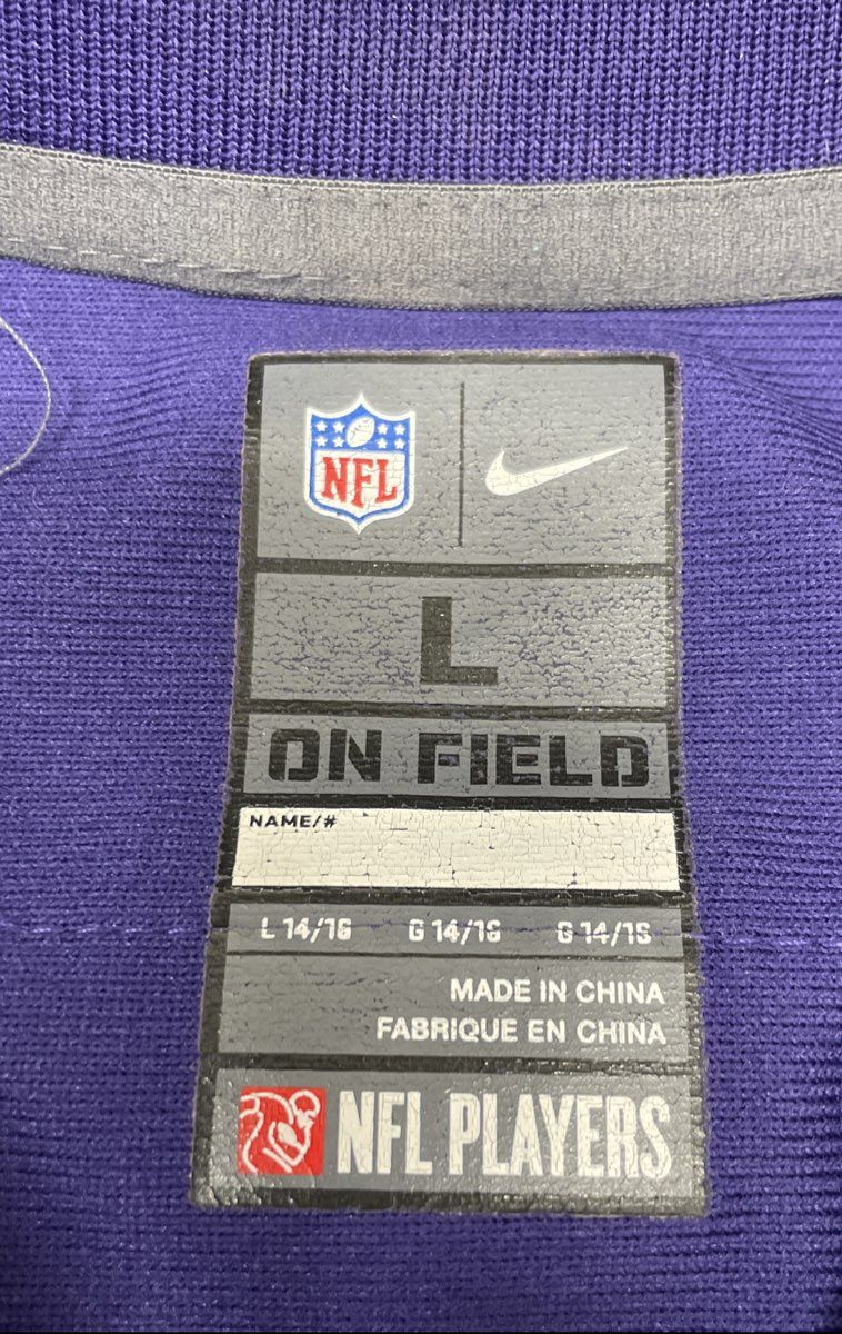 Nike Youth Baltimore Ravens Ray Rice #27 NFL On Field Jersey Purple Size L