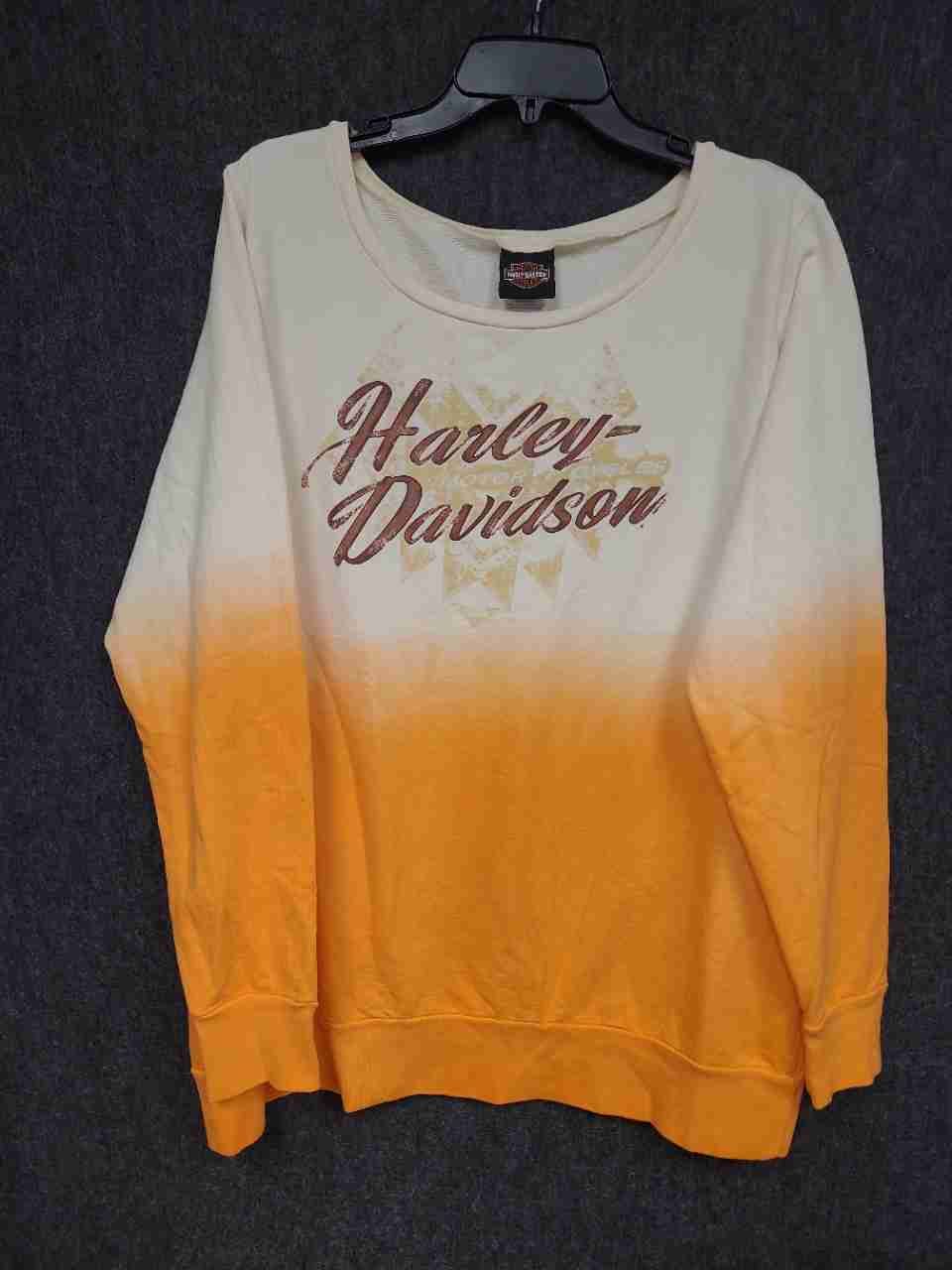 Harley-Davidson Cherokee NC Dealer Ombre Graphic Sweatshirt Sz XL