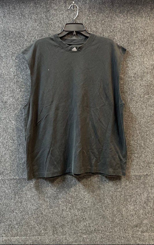 Vintage Y2K Adidas Men's Sleeveless Muscle Tank Shirt Black Sz XL