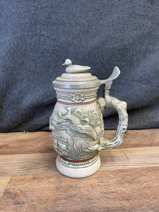 Vintage 1988 Avon Ducks of The American Wilderness Lidded Beer Stein Ceramarte