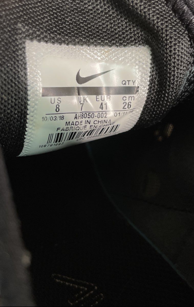 Nike Air Max 270 Black White Men's Lifestyle Running Shoes Size 8