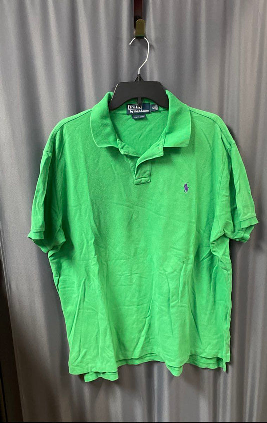 Polo Ralph Lauren Men's Green Custom Fit Cotton Pique Golf Polo Shirt Sz XL