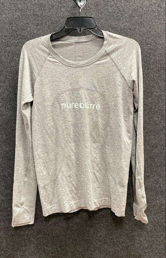 Lululemon Women's Swiftly Tech Long Sleeve Grey Pure Barre Heathered Thumbholes
