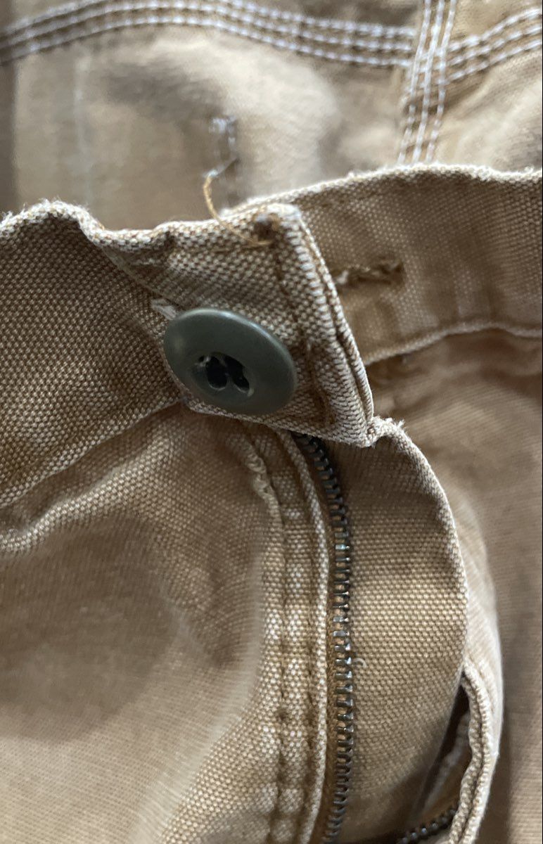 Dickies Men's Brown Industrial Carpenter Duck Canvas Work Pants Sz 34x34