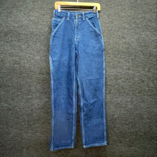 Carhartt Men's Blue Carpenter Dungaree Work Jeans Size 28x32