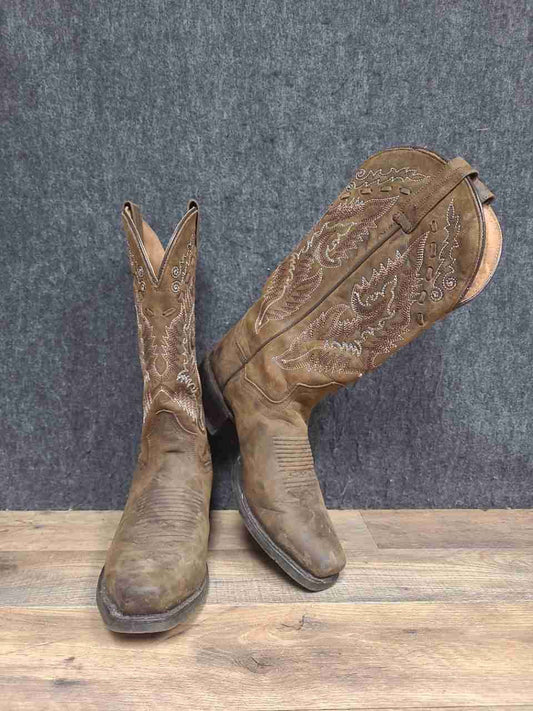 Dan Post DP3359 Brown Leather Western Cowboy Boots Men's Size 7D