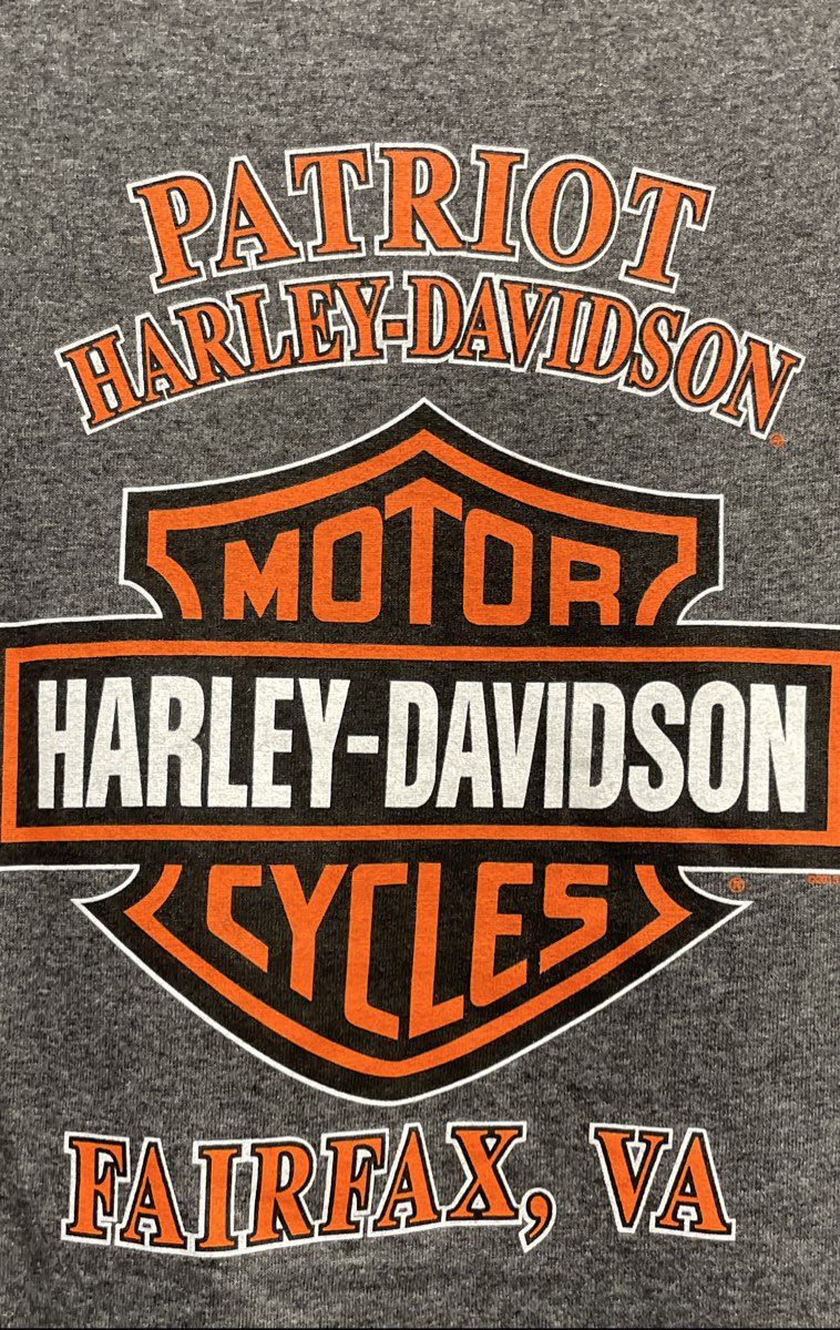 Harley-Davidson Patriot Fairfax VA Skull Graphic T-Shirt VF Imagewear Sz L
