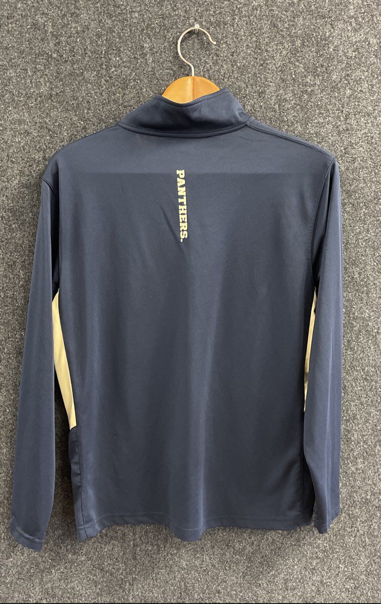 Men's Size L Blue Gold Campus Heritage Pittsburgh Panthers 1/4 Zip Pullover