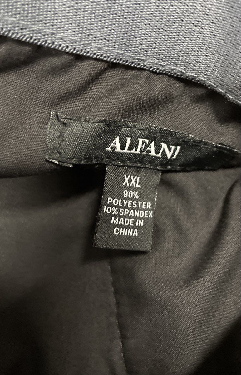 Alfani Men's Grey Stretch Flat Front Dress Pants Size XXL NWT
