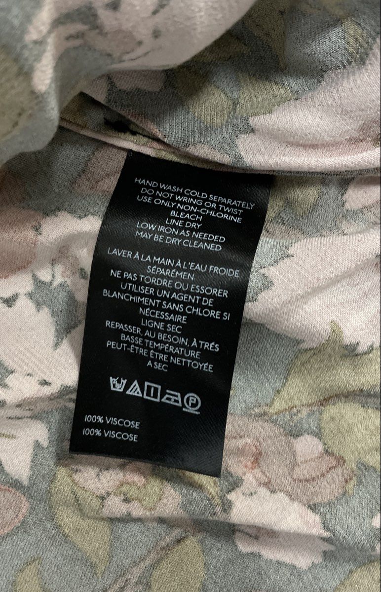 Anthropologie Women's Floral Viscose Midi Skirt Pink Rust Elastic Waist XS