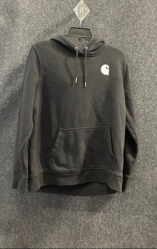 Carhartt Men's Black Relaxed Fit Logo Hoodie Sz L TS0288-W