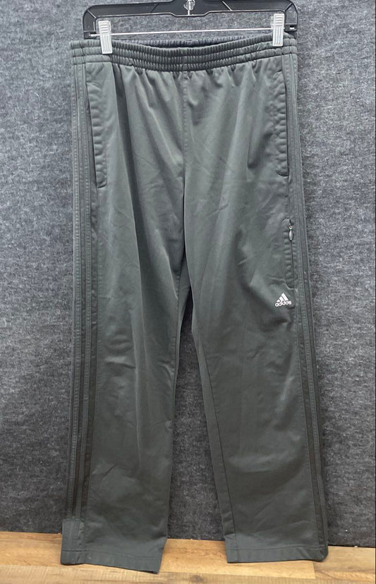 Adidas Men's Black 3-Stripe Elastic Waist Track Pants Sweatpants Sz L