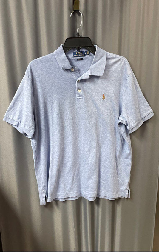 Polo Ralph Lauren Men's Blue Classic Fit Short Sleeve Golf Polo Shirt Sz L