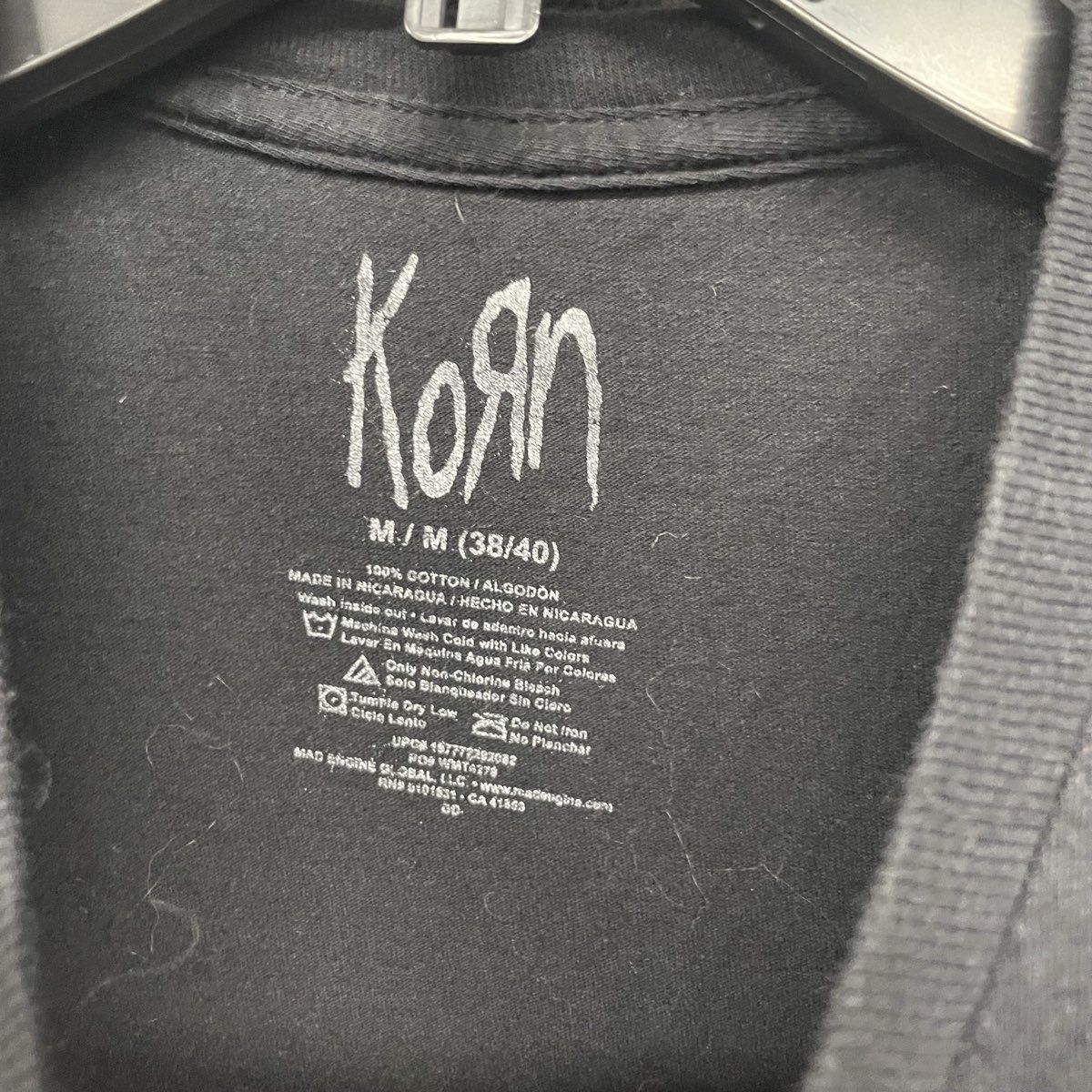 Vintage 2015 Korn Logo Shadow Graphic T-Shirt Mad Engine Sz M