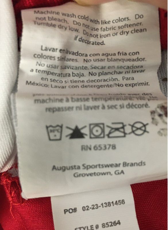 Augusta Sportswear Kansas City Chiefs NFL Flag Reversible Jersey Red White M