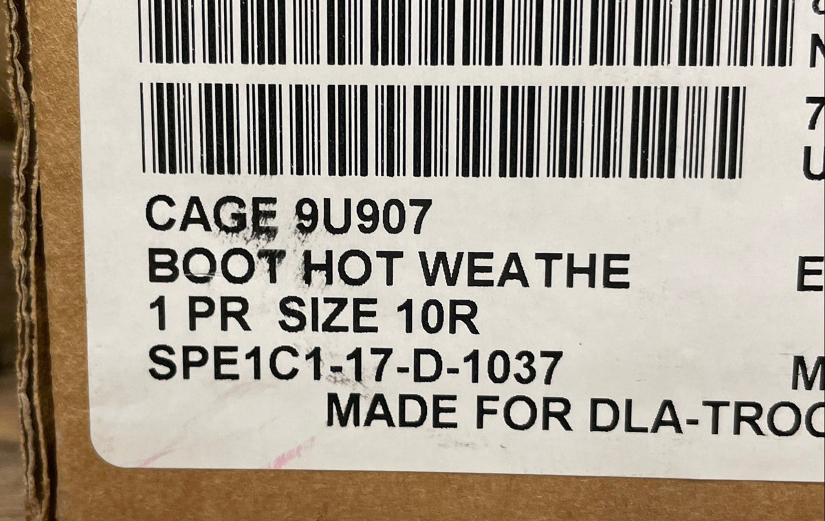 Bates Desert Tan Hot Weather Military Combat Boots Size 10 R