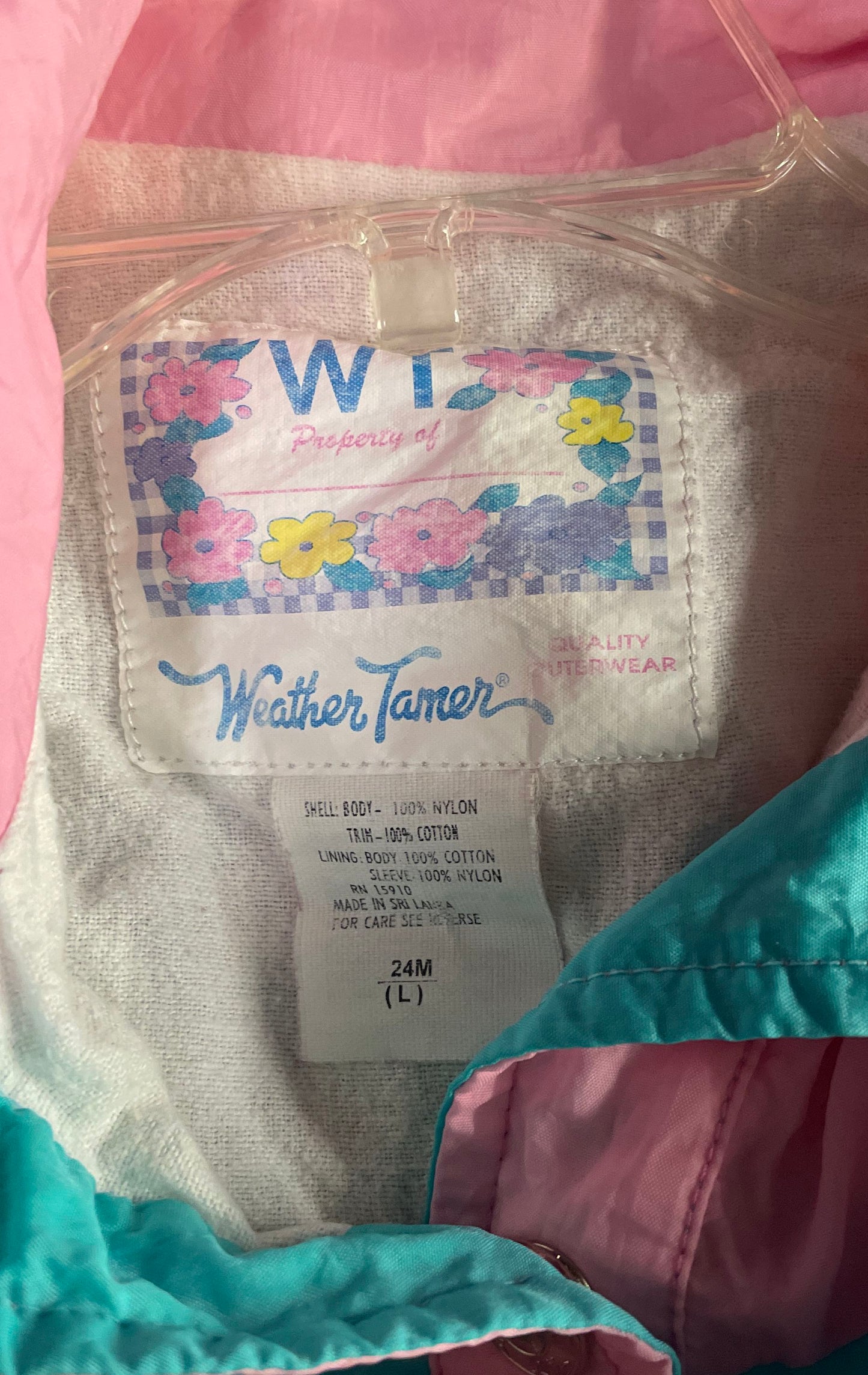 Weather Tamer Quality Outerwear Girls Windbreaker Jacket Lot 2 Sz 24M 3T