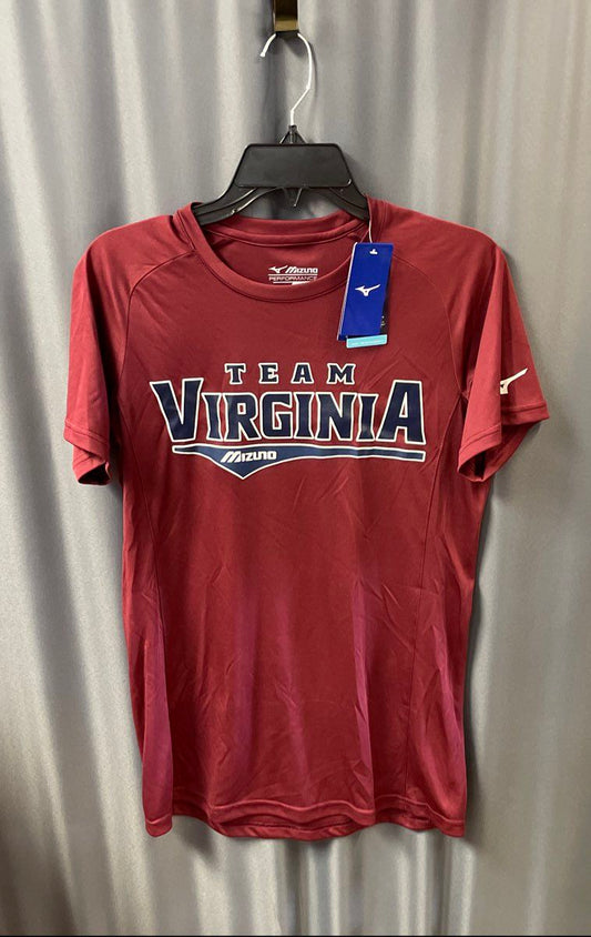 Mizuno Women's Team Virginia Cardinal Crew Neck Jersey Shirt Sz S NWT
